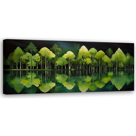 Tableau déco Forêt Nature Vert Paysage 90x30 (1/5)