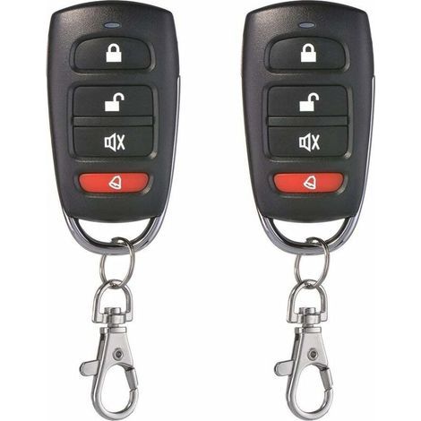 Lot de 2 Universel Porte De Garage Clonage Clé Fob Télécommande 433 MHz 4 bouton Cloner pour Porte de Garage Porte Électrique etc (1/5)