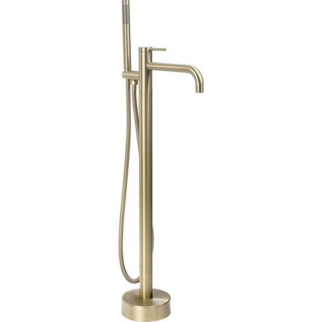 Floor-Mounted Bathtub Faucet Rea Clif Brush Gold (1/5)