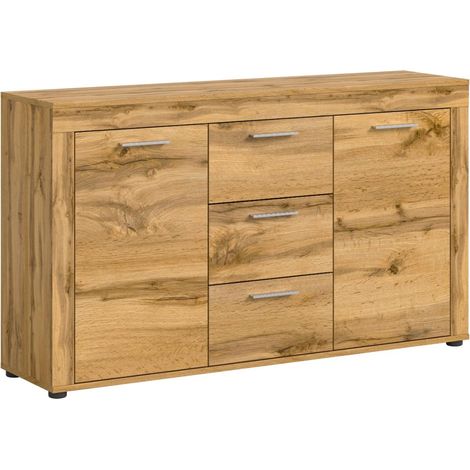 Jam Sideboard 2 Türen, 3 Schubladen Eiche Dekor.