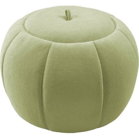 Amadeus - Pouf Pumpkin vert D60 cm en tissu (1/5)