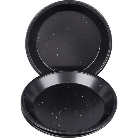 Ensemble de 6 plaques de cuisson rondes de 23 cm (9 pouces) en acier au carbone antiadhésives pour gâteaux et pizzas - Ustensiles de cuisine (1/5)