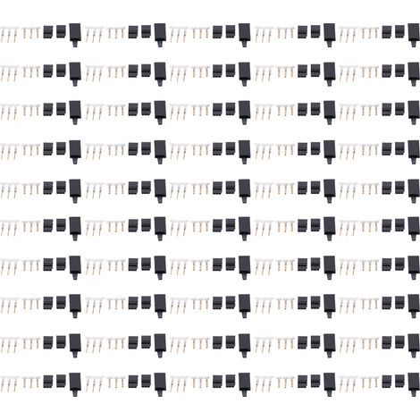 Connecteur de récepteur de Servo avec serrure et Kit de bornes mâles et femelles plaquées or, 50 pièces (1/5)