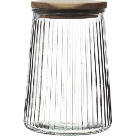 Barattolo di conservazione in acacia 950 ml (1/5)
