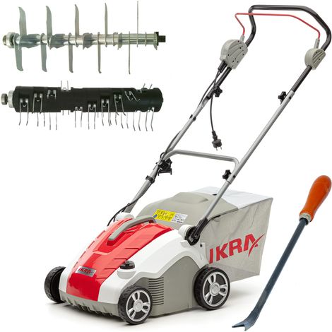 IKRA scarificatore arieggiatore elettrico IEVL 1738, cesto di raccolta 50l, larghezza 38cm, 1700W, incl. estirpatore di erbacce (1/4)