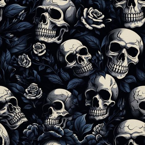 Tela decorativa para exteriores Oxford - Motivo de calavera I DX4117 (1/5)