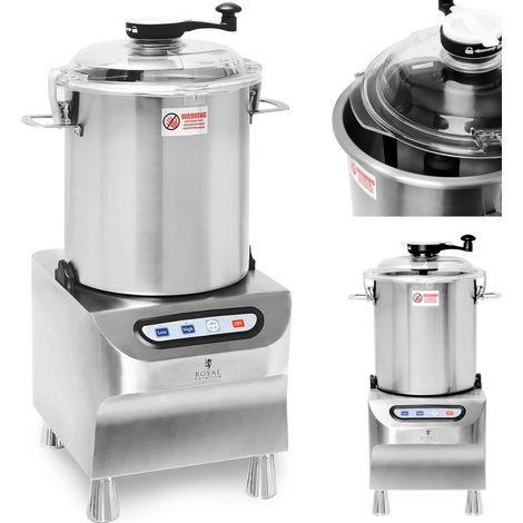 Cutter de cuisine - Royal Catering - Puissance : 2200 W - Vitesse : 1500/2200 tr/min (1/5)