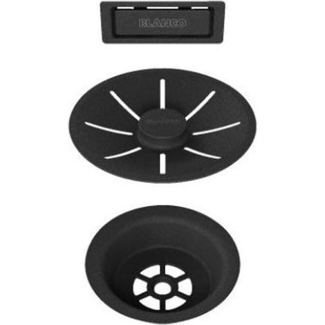 Kit di scarico Blanco nero opaco per lavello singolo (1/3)