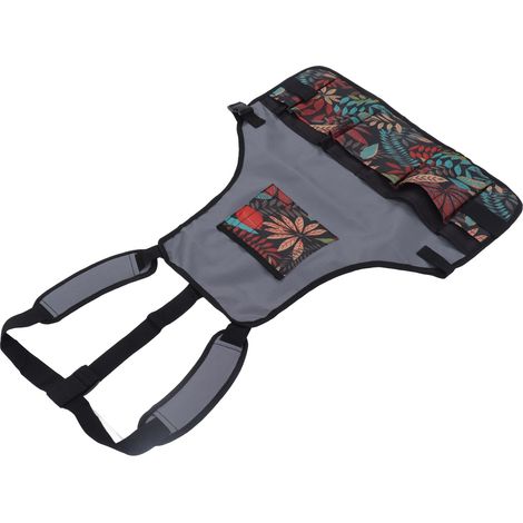 Zweifarbige Arbeitsschürze für Küche, Garten und Werkstatt, Mehrzweckschürze mit mehreren Taschen (1/5)