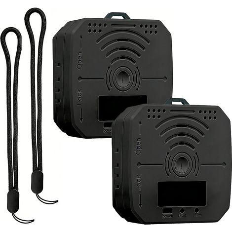 Lot de 2 Détecteurs de Monoxyde de Carbone Portables à Piles – Alarme de Voyage pour Maison, Voiture et Camping-Car avec Alerte Batterie Faible (1/5)