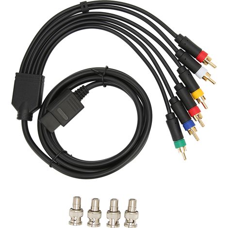 Câble Composite Multifonctionnel RGBS Haute Flexibilité avec 4 Connecteurs BNC (1/5)