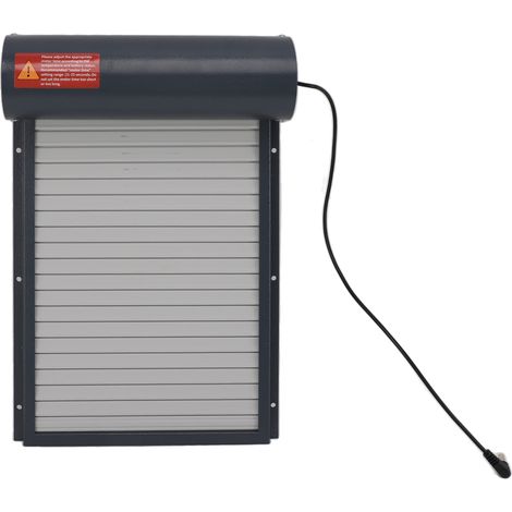 Contrôleur d'ouverture de porte de poulailler à enroulement automatique et temporisé, gris, pour élevages avicoles (1/5)
