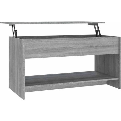 Maison Exclusive - Couchtisch Grau Sonoma 102x50x52,5 cm Holzwerk