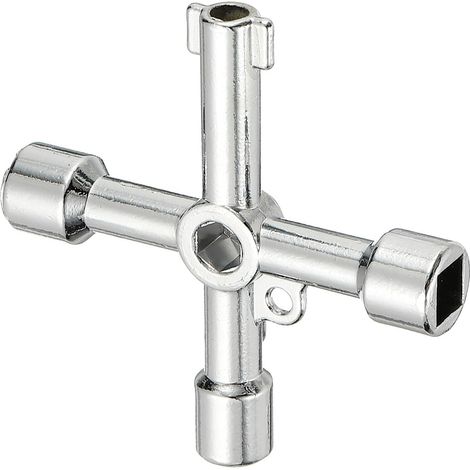5 clés de radiateur multifonctionnelles, purge radiateur, coffret gaz, tableau électrique, boîtier compteur, serrure poubelle (1/5)