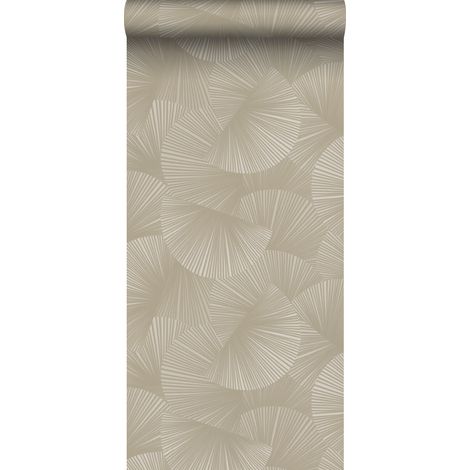 papier peint graphique 3D taupe clair - Sanders & Sanders (1/5)