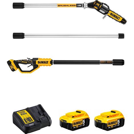 Dewalt – Élagueuse à batterie 18V sans fil – Moteur Brushless – Longueur de coupe 3,2m – Système de coupe optimisé pour élagage en hauteur (1/4)