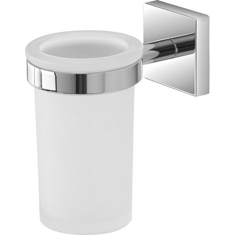 Soporte para cepillos de dientes de acero cromado Easy Series (1/2)