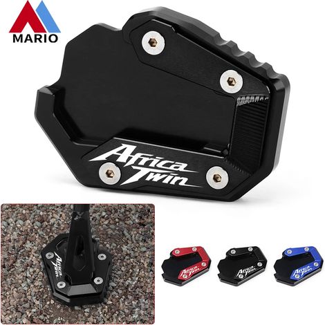 (Africa Twin Noir) Compatible avec Honda CRF1100L CRF 1100 L 1100L Africa Twin CNC Béquille latérale, extension et support 2020-2021 maxpower (1/4)