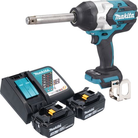 Clé à chocs sans fil Makita DTW 1005 RF 18 V 1360 Nm 3/4" Brushless + 2 batteries 3,0 Ah + chargeur