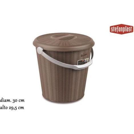 Stefanplast Pattumiera Elegance 10Lt Tortora