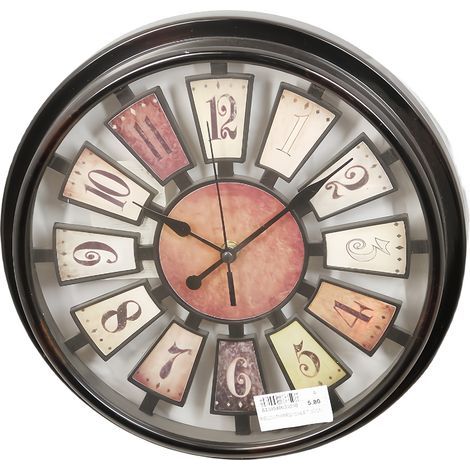 Retro style wall clock, quartz movement, 30 cm, home accessories (1/2)