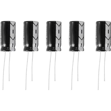 Condensatore elettrolitico radiale 5 x 25V 1000µF 105℃ 10 x 20mm (1/4)