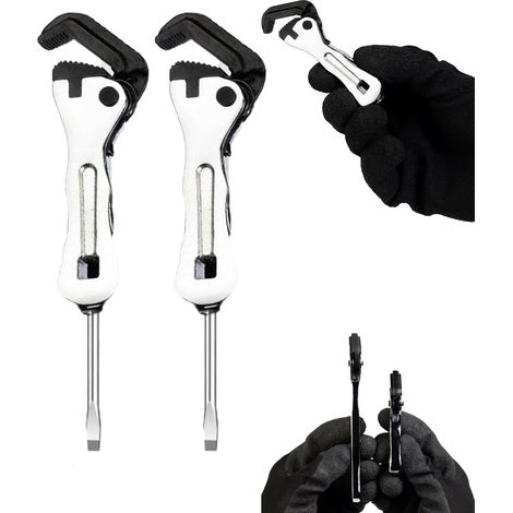 Micro clé courte, micro clé auto-ajustable, clé multi-usages pour travailler dans des espaces restreints (2 pièces) (1/5)