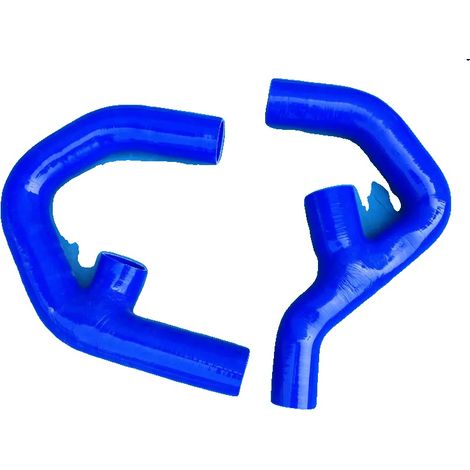 Manguera de silicona para intercooler, alta resistencia a la temperatura, material duradero, color azul. (1/2)