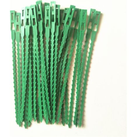 Lot de 50 attaches réglables pour plantes - Attaches de jardin en plastique - Réutilisables (1/3)