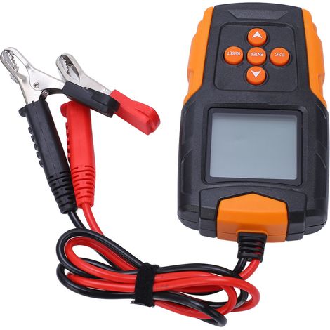 Testeur de batterie intelligent avec alarme sonore et affichage numérique portable, instrument de mesure de la résistance CCA (1/5)