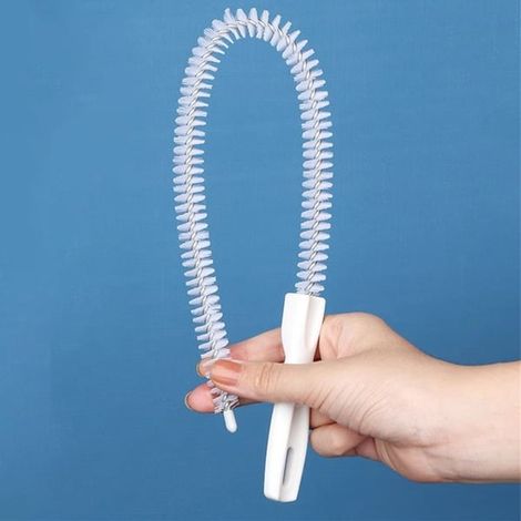 Brosse de nettoyage pour canalisation d'évier de cuisine, brosse pour déboucher les canalisations, enlever les cheveux et dégager les canalisations. (1/5)