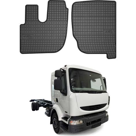 OMAC Tapis de Sol Compatible avec Renault Midlum 1997-2013 Caoutchouc Noir