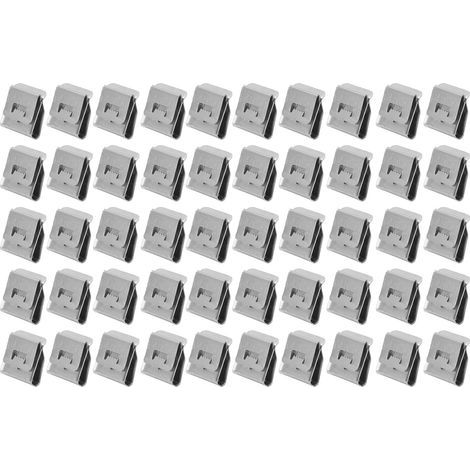 50 PCS Panneau Solaire Câble Clips Remorque Fil Clips En Acier Inoxydable Câble Clips pour PV Câblage Bateau Câble Bateau Remorque, Outil De Jonction (1/5)