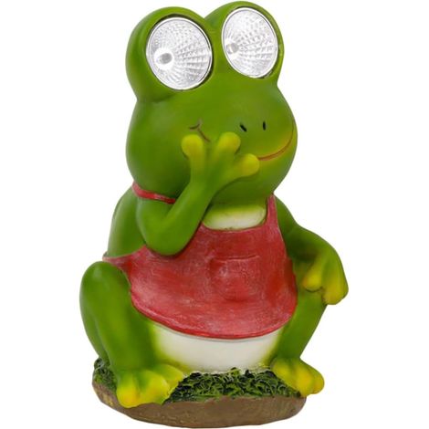 Projecteur Solaire Led Étanche En Résine Grenouille Pour Décoration De (1/5)