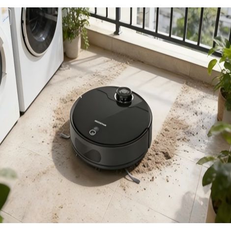 Robot Aspirateur Aigostar WiFi – Navigation Laser, Aspiration et Lavage Intelligents via App, Nettoyage Autonome pour Maison Moderne (1/2)