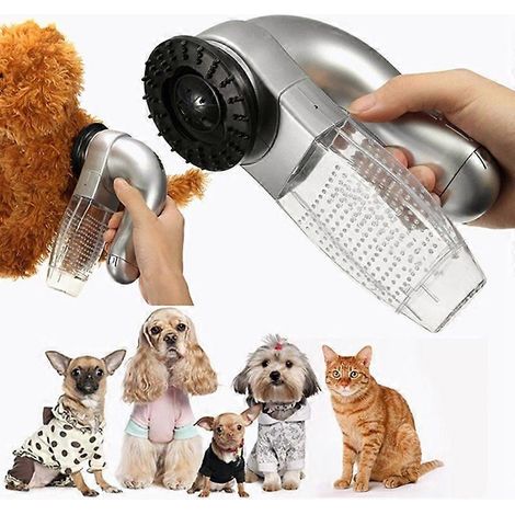 Brosse électrique de nettoyage des poils d'animaux, aspirateur pour chiens et chats - Outil de toilettage (1/5)