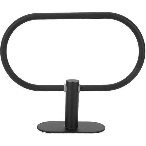 Wandmontierter Handtuchhalter aus Edelstahl 304, schwarzes Badezimmer-Ablagefach (1/5)