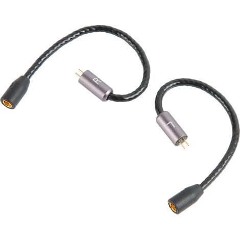 Câble adaptateur MMCX vers 2 broches 0,78 mm, résistant au branchement et au débranchement, pour écouteurs AS10, AS06, AS10, ZST et ZS3AS10 (1/4)