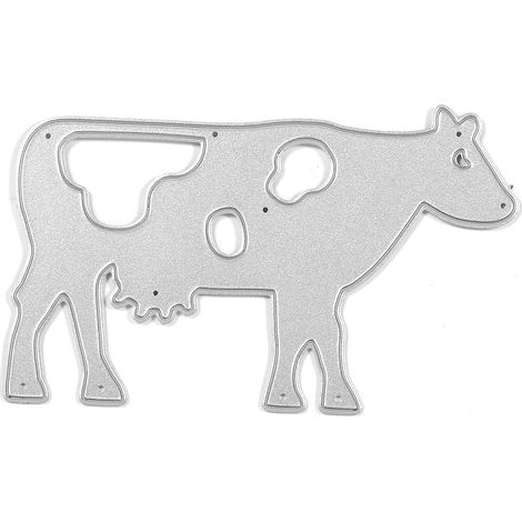Emporte-Pièce Métal Vache - Découpe Carton Papier Scrapbooking - Acier Carbone - 1 Pièce (1/2)