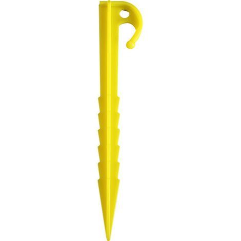 20 Pièces Piquets de Tente en Plastique, 14.5cm Clous Tente Plastique, Sardine Tente Camping Résistant, Piquets de Fixation Sol Crochet, Piquets de Tente pour Tentes Camping Auvent Jardin (1/4)