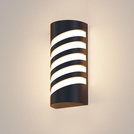 Applique murale extérieure noire, applique murale extérieure IP65 pour entrée de jardin ou terrasse, applique murale extérieure en aluminium (1/5)