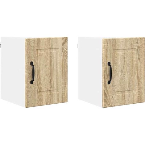 Meuble mural de cuisine，Armoire de cuisine 2 pcs Chêne Sonoma 30 x 31 x 40 cm CFW49094 (1/5)