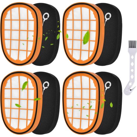 Lot de 4 filtres pour aspirateur sans fil Philips SpeedPro Max Aqua FC6812 FC6813 FC6822 FC6823 FC6826 FC6723/01 FC6901-FC6904 XC7042/01 XC8045/01 XC8147/01 Filtre pour Philips FC5005/01 (1/5)