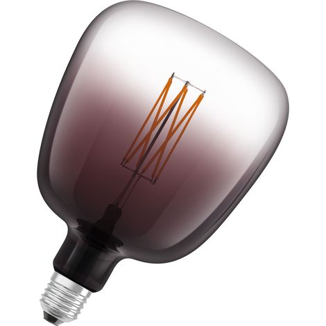 OSRAM Vintage 1906 LED-Lampe mit Smoke-Tönung, 4,5W, 150lm, Kugel-Form mit 140mm Durchmesser & E27-Sockel, warmweiße Lichtfarbe, gerades Filament, dimmbar, bis zu 15.000 Stunden Lebensdauer (1/5)