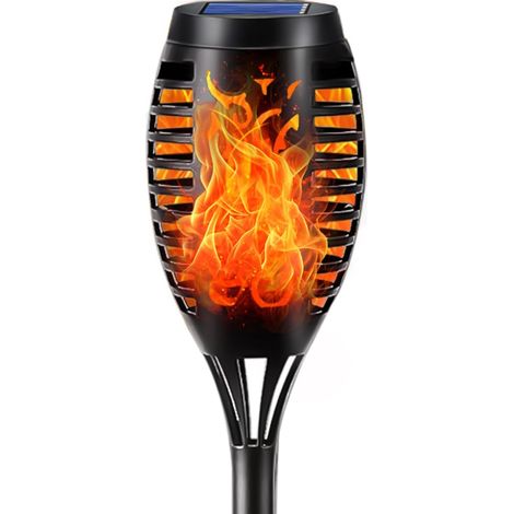 Lampes solaires de jardin d'extérieur, 1 paquet, 12 LED, éclairage d'allée bas réaliste, étanche IP65, pour pelouse/terrasse (1 paquet)-AquaForge (1/5)