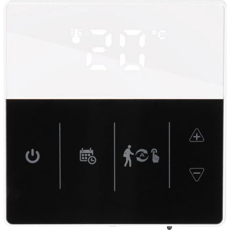 Thermostat mural HY609WIFI-WE WW, régulateur de température de chauffage 110-250V (noir et blanc) (1/5)