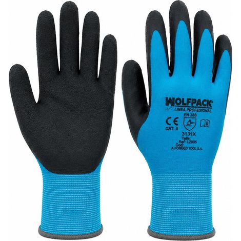 Guante de látex espuma impermeable 8" (par) (1/5)