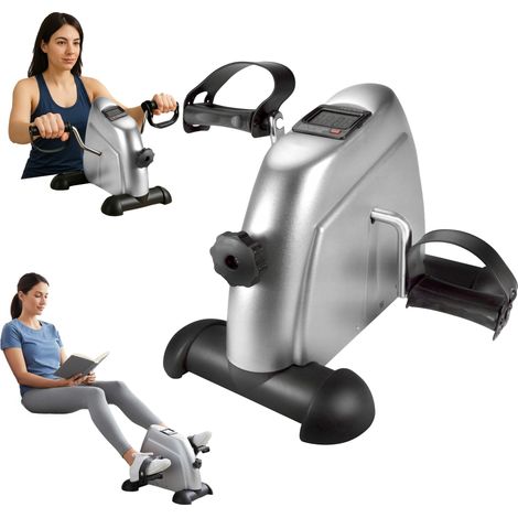 Kompakter Heimtrainer-Rotor für Übungen und Rehabilitation, 2-in-1-Gerät, silber
