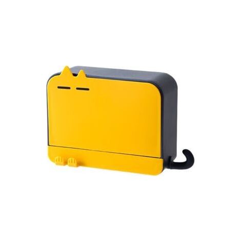 Porte-savon Porte-savon ménager Porte-savon mural sans perforation avec couvercle Porte-savon en plastique -bleu (1/4)