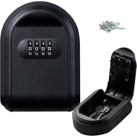 Wall Mounted Key Safe, Outdoor Key Safe, 4 Digit Combination Safe, Security Key Safe, Outdoor Key Safe for Garage, School, Elderly Parents, (1/5)